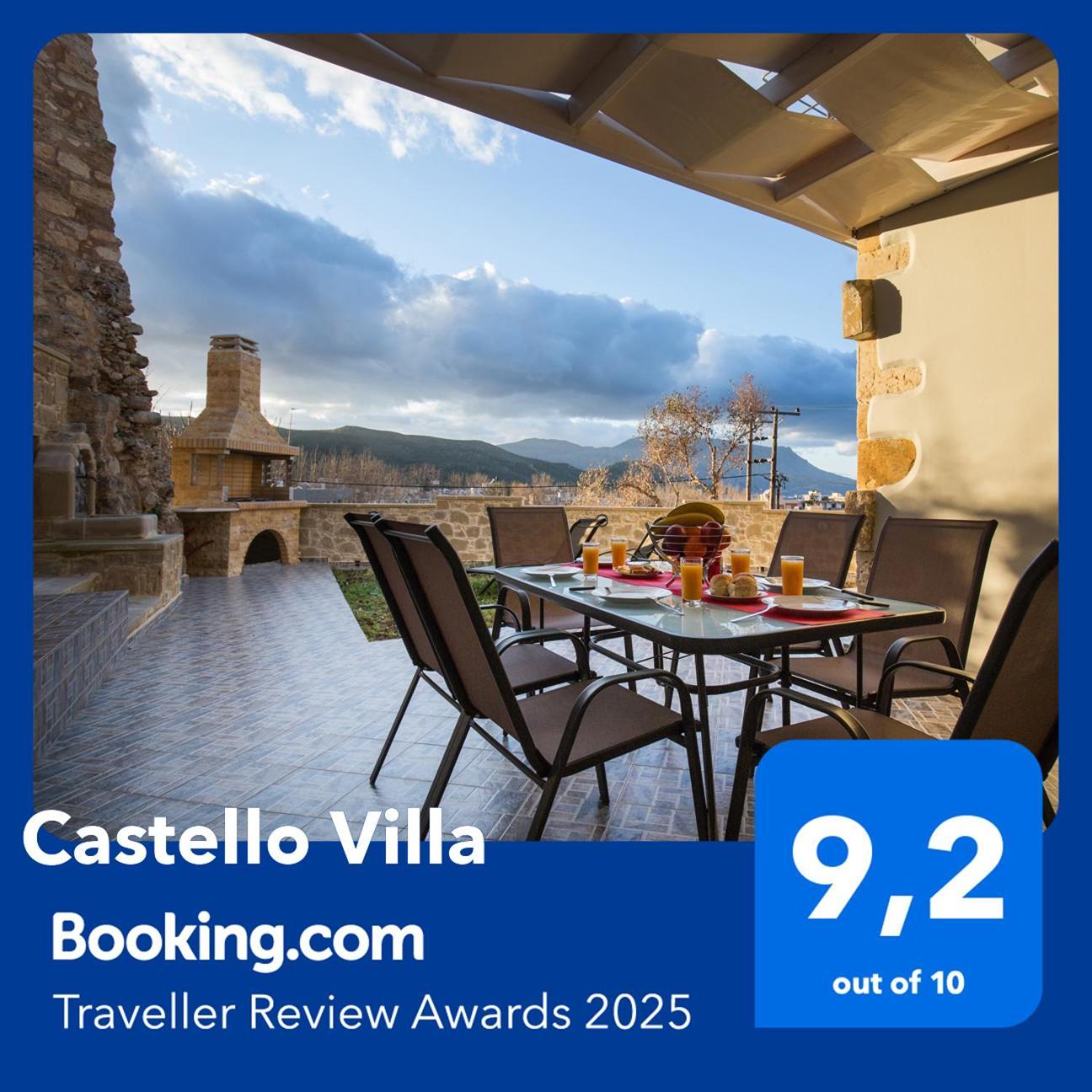 Castello Villa - Seaview Villa Atop The Venetian Walls 基萨莫斯 外观 照片
